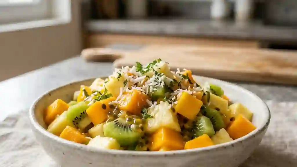 Salade des îles coco et menthe fraîche - Photo de présentation