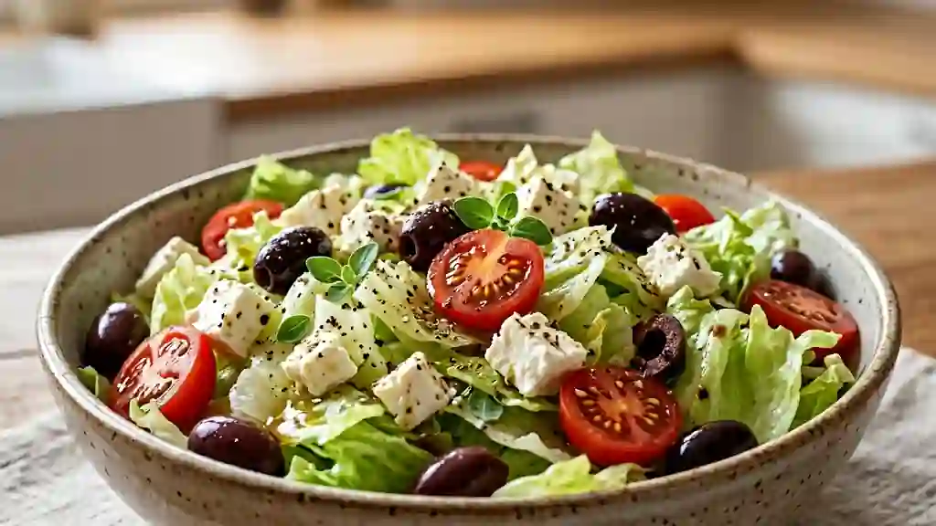 Iceberg ultra-croquante à la feta et olives - Photo de présentation