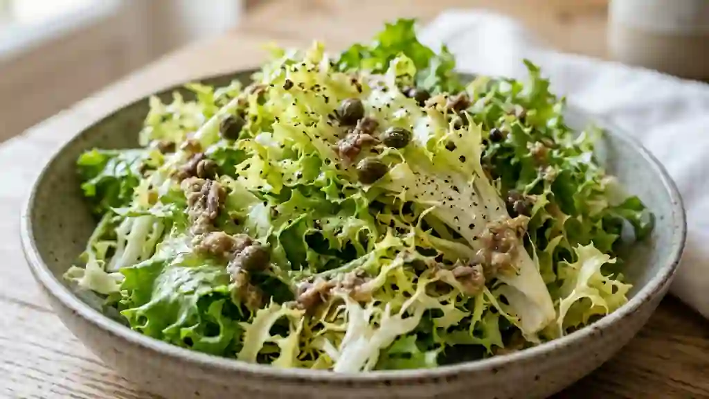 Frisée craquante à l'anchoïade aillée - Photo de présentation