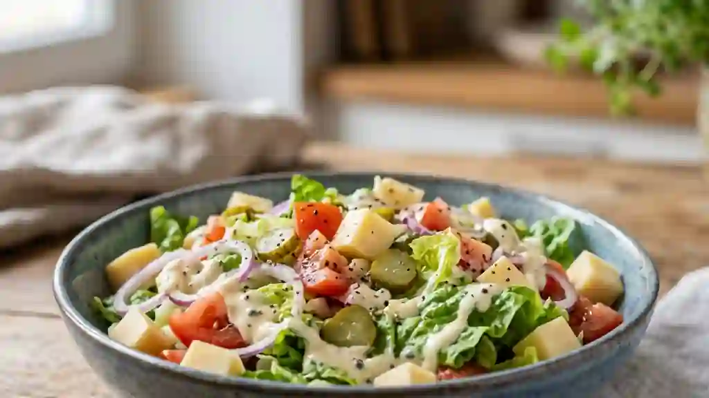 Salade de Gouda Crémeuse aux Cornichons - Photo de présentation