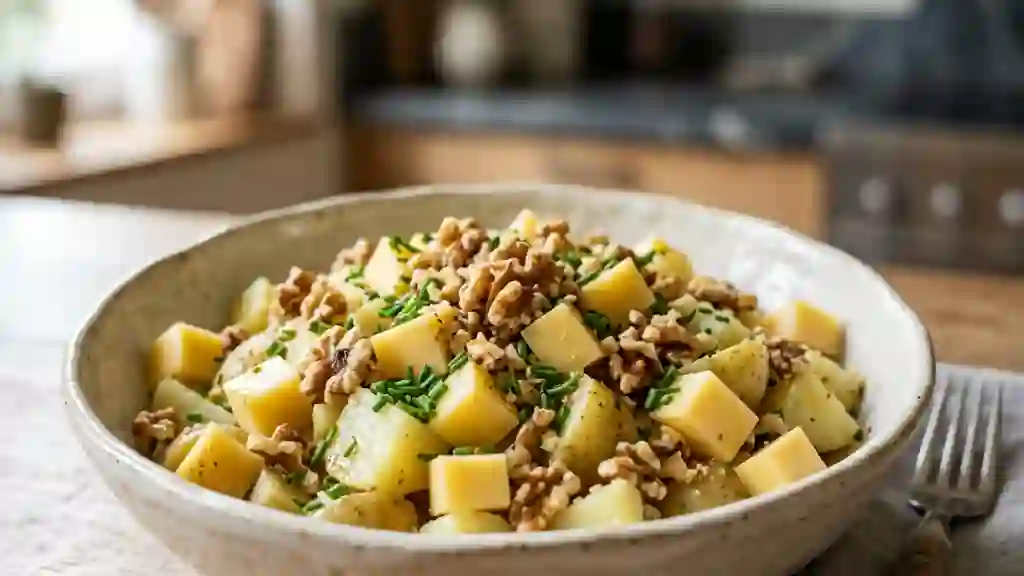 Pommes de terre fondantes, Comté et noix - Photo de présentation