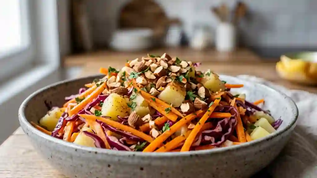 Salade hivernale croquante amandes et paprika - Photo de présentation