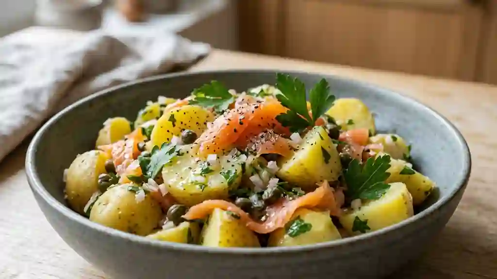 Salade de Pommes de Terre au Saumon et Câpres - Photo de présentation
