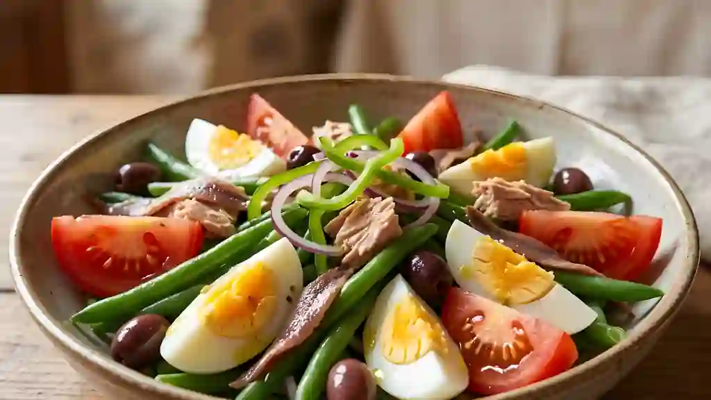 Salade Niçoise ensoleillée - Photo de présentation
