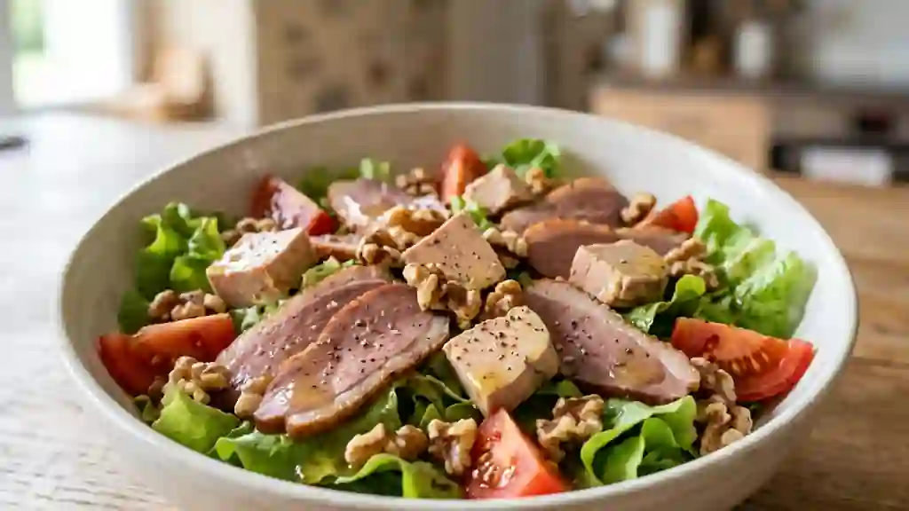 Périgourdine fondante au foie gras et noix - Photo de présentation