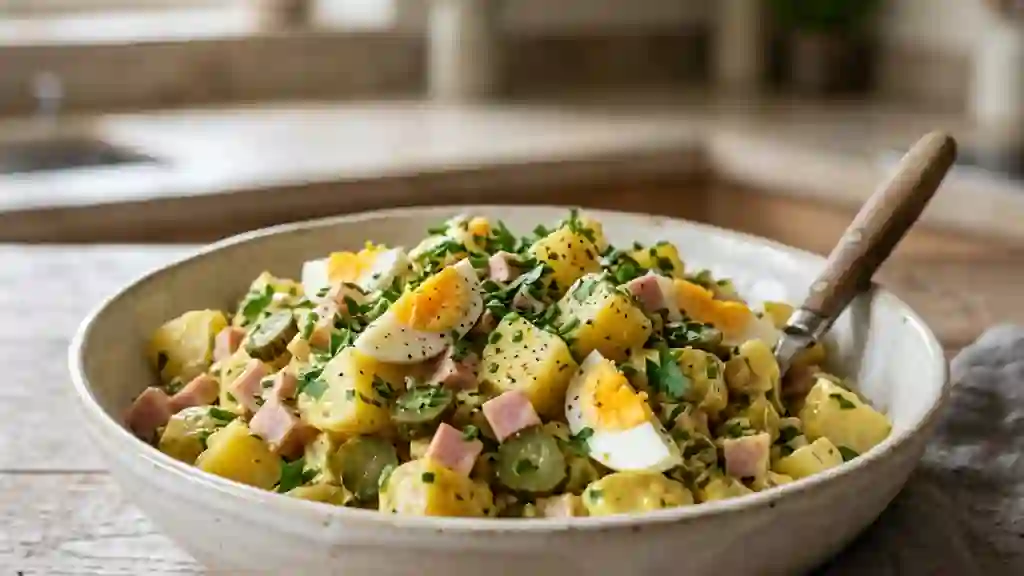 Piémontaise fondante au curry et herbes - Photo de présentation