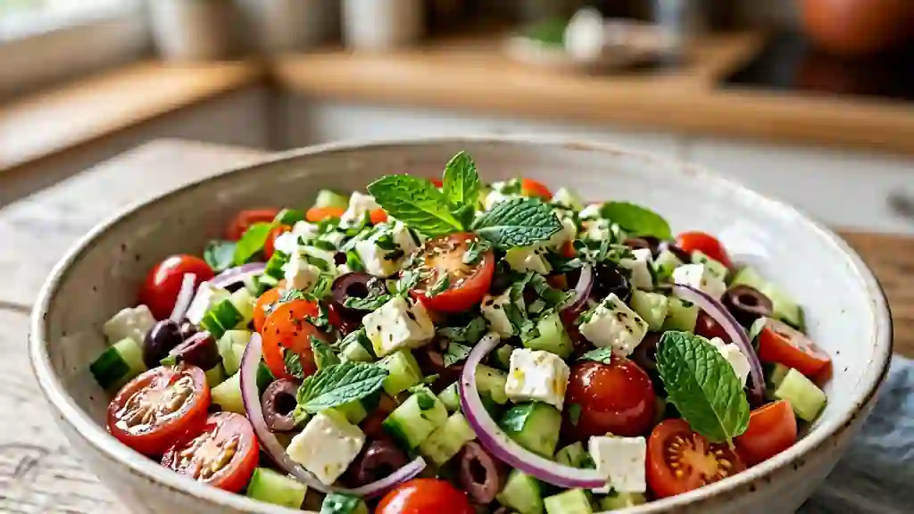 Salade Sofia Croquante à la Feta et Menthe - Photo de présentation