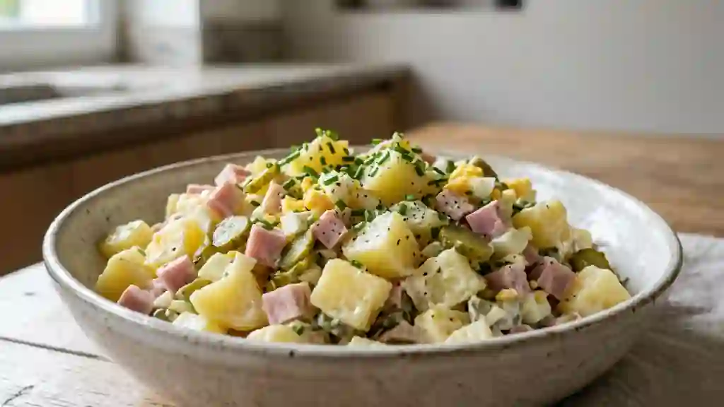 Salade Strasbourgeoise fondante et croquante - Photo de présentation