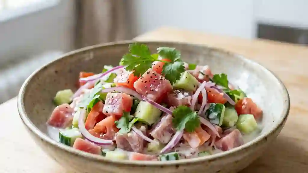 Salade Tahitienne Fondante au Lait de Coco - Photo de présentation