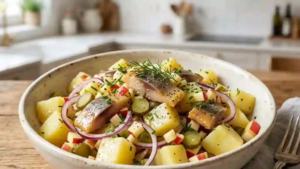Salade Cauchoise au Hareng Fumé et Pomme Acide - Photo de présentation