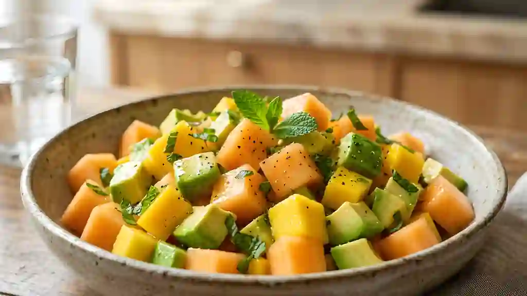 Salade Trio Exotique : Fraîcheur et Onctuosité - Photo de présentation