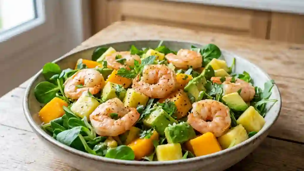 Salade Royale Crevettes, Mangue et Avocat - Photo de présentation