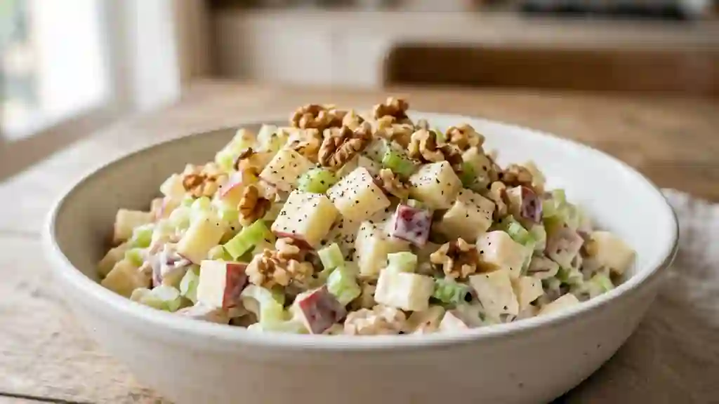 Salade Waldorf Croquante aux Noix - Photo de présentation