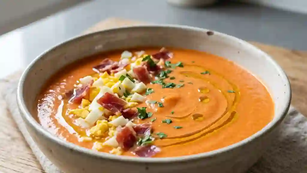 Salmorejo crémeux : le velouté glacé andalou - Photo de présentation