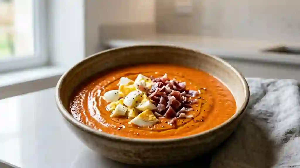 Salmorejo crémeux aux éclats de serrano - Photo de présentation