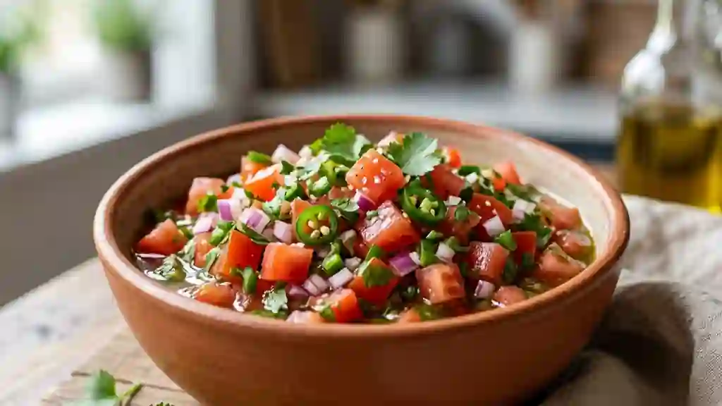 Salsa Mexicana : fraîcheur pimentée et croquante - Photo de présentation