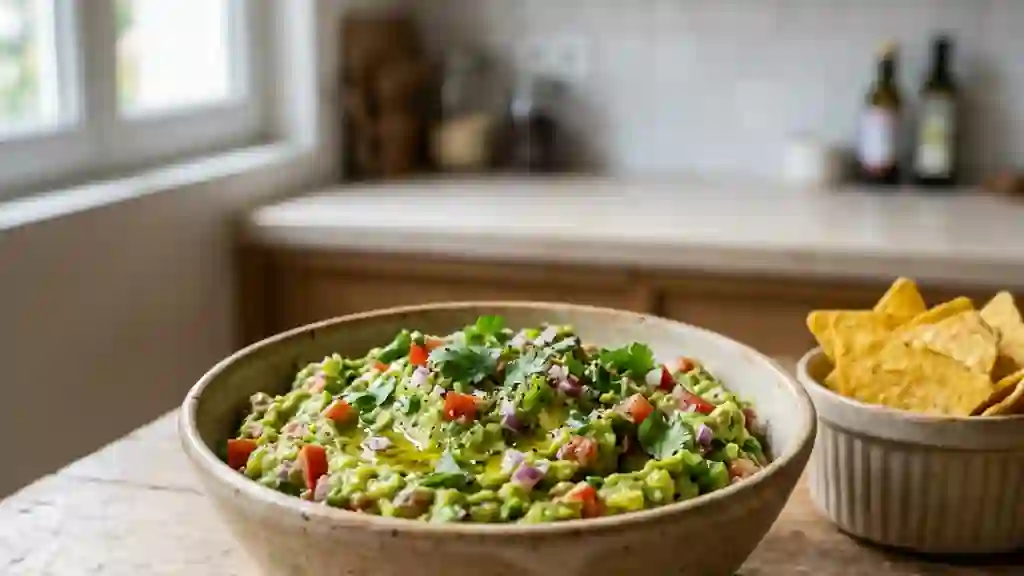 Guacamole onctueux au piment jalapeño - Photo de présentation