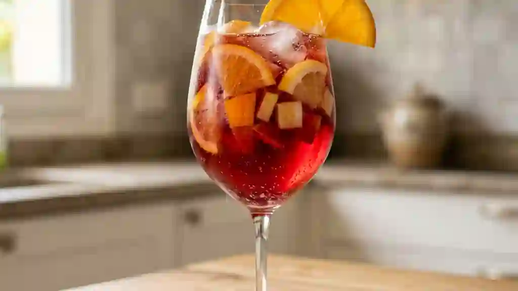 Sangria pétillante aux agrumes frais - Photo de présentation
