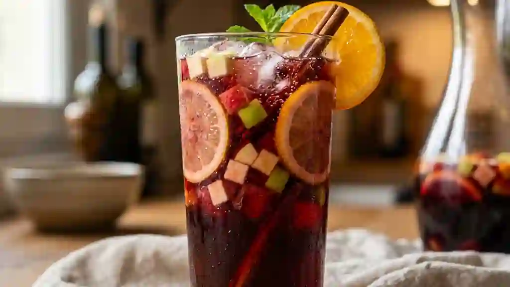 Sangria fraîche aux agrumes et épices - Photo de présentation