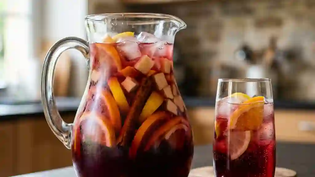 Sangria rouge intensément fruitée - Photo de présentation