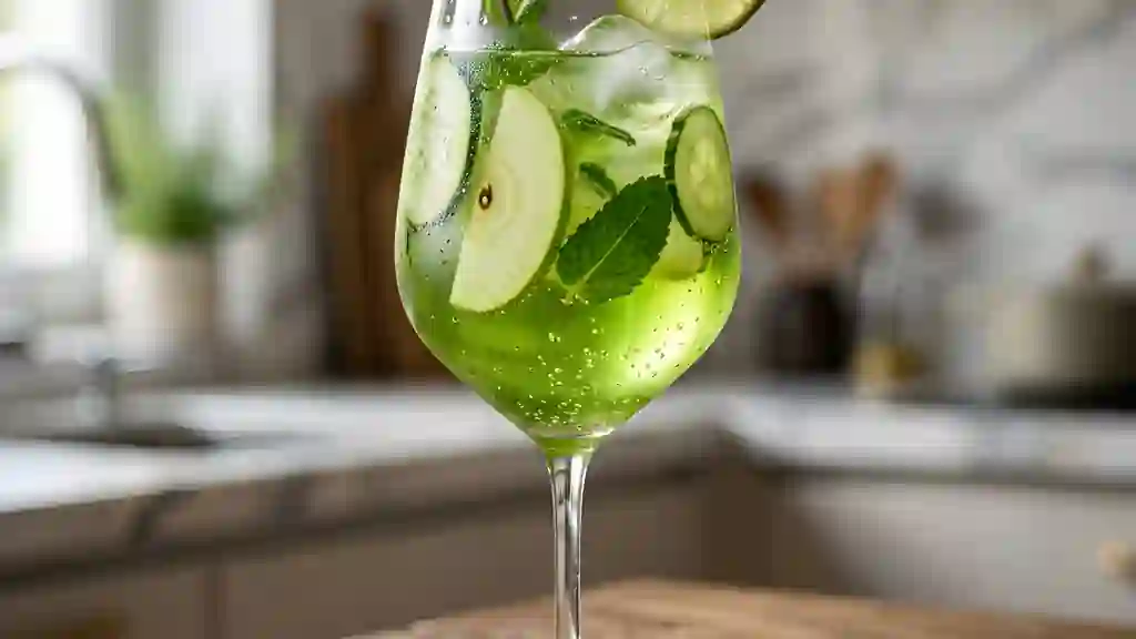 Sangria Verte Mentholée et Pomme - Photo de présentation
