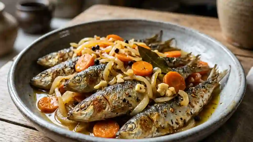 Sardines à l'escabèche acidulées et fondantes - Photo de présentation