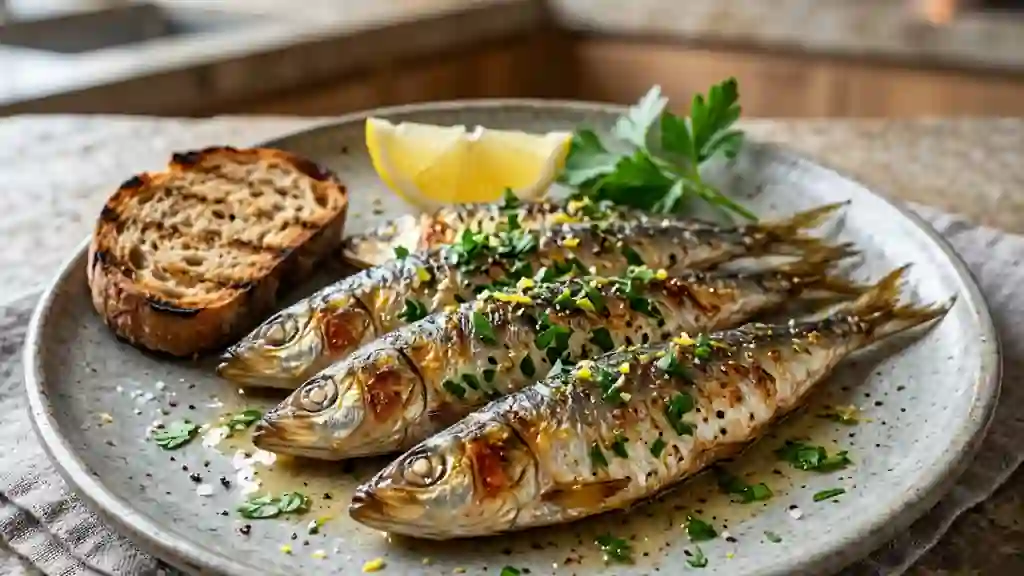 Sardines fondantes au beurre citronné - Photo de présentation