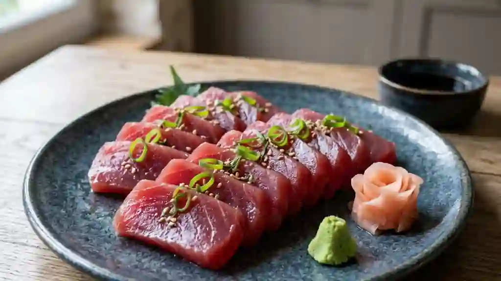 Sashimi de thon rouge fondant - Photo de présentation