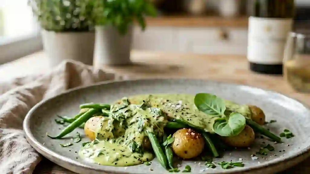 Sauce à l'oseille onctueuse et acidulée - Photo de présentation