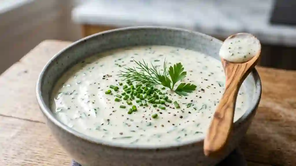 Sauce Crémeuse aux Herbes et Citron - Photo de présentation
