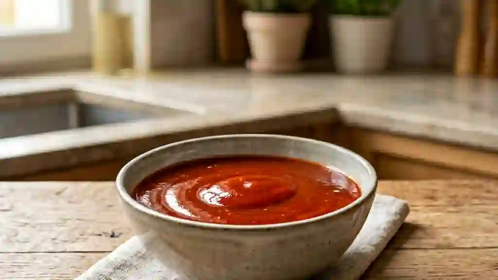 Sauce aigre-douce onctueuse et acidulée - Photo de présentation