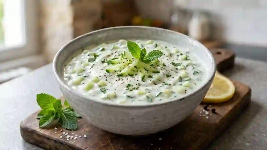 Crème de Concombre à la Menthe Fraîche - Photo de présentation