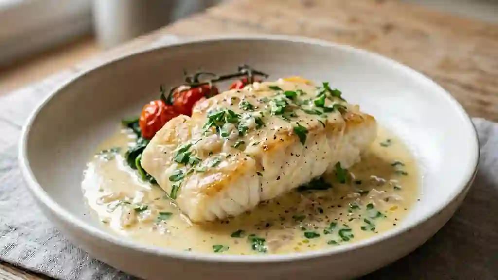 Beurre blanc onctueux au vin blanc et échalotes - Photo de présentation
