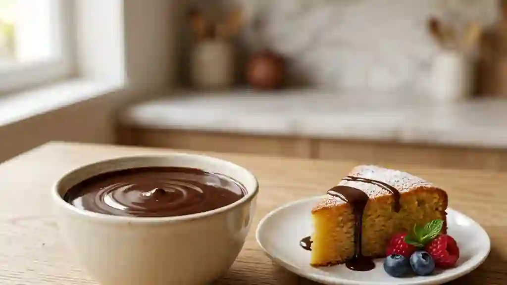 Sauce au Cacao Veloutée et Brillante - Photo de présentation
