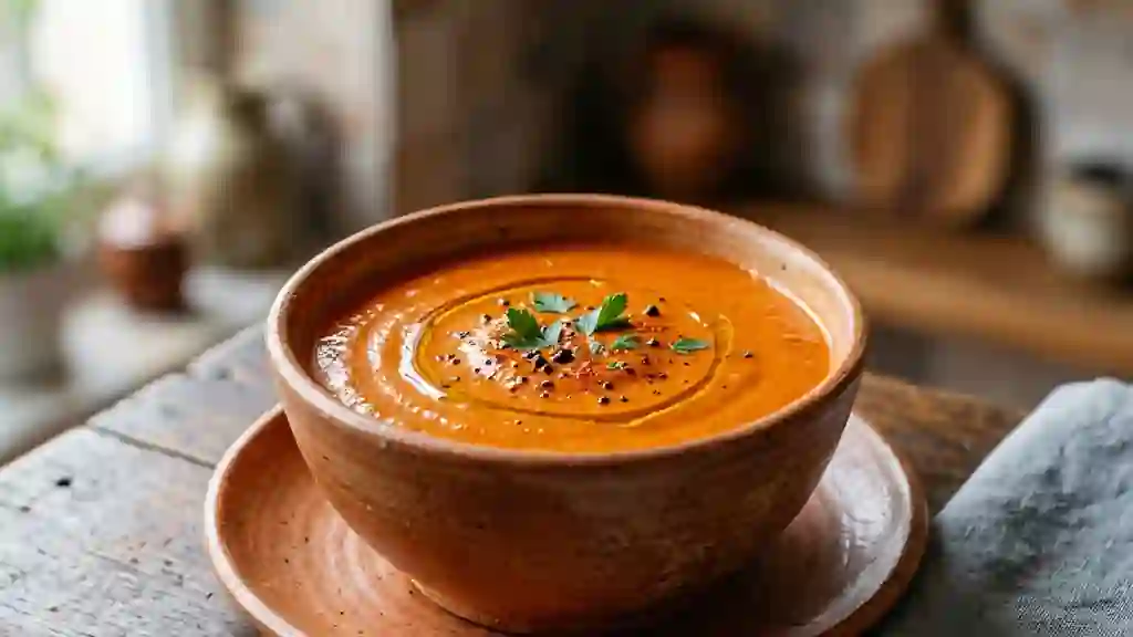 Sauce onctueuse aux poivrons rouges et ail - Photo de présentation