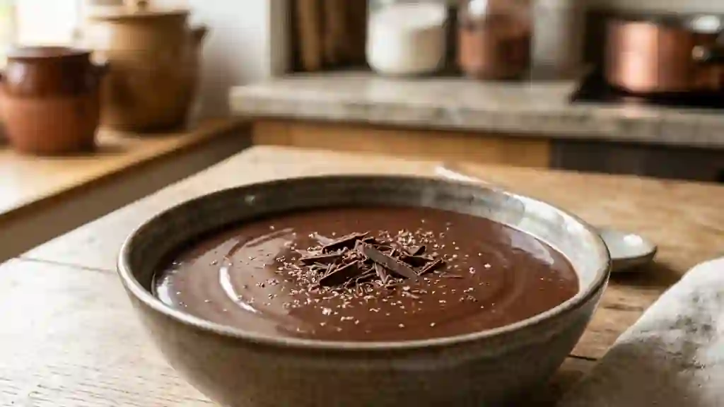 Béchamel au Chocolat Noir Intense et Veloutée - Photo de présentation