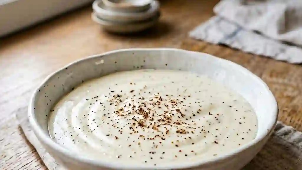 Béchamel onctueuse sans beurre - Photo de présentation