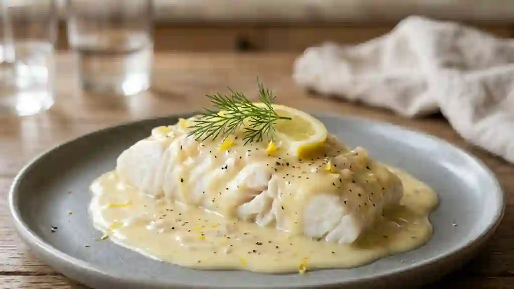 Beurre blanc onctueux au citron acidulé - Photo de présentation