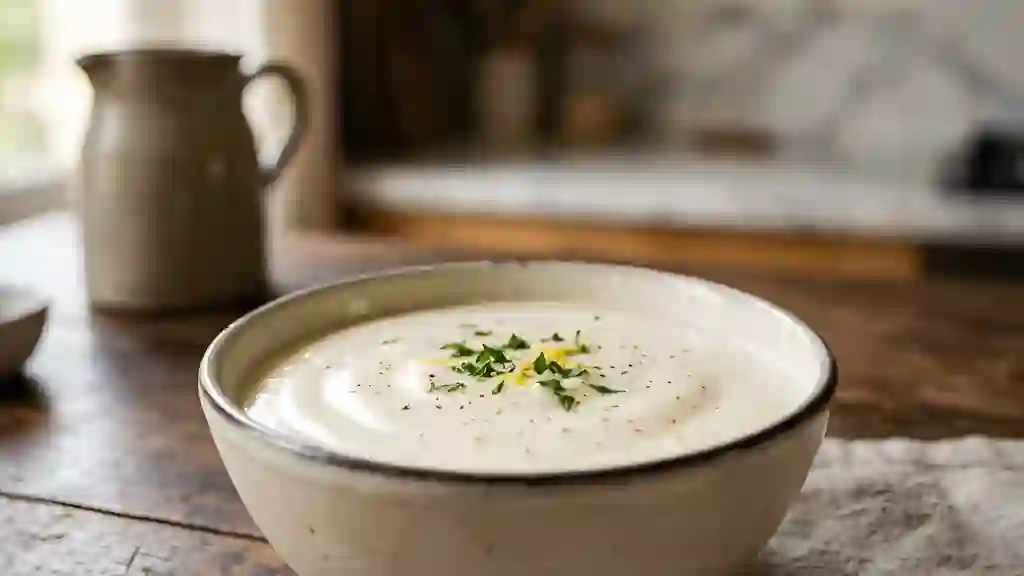 Sauce Blanche Soyeuse et Muscadée - Photo de présentation