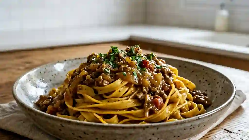 Bolognaise au Curry Fondante et Parfumée - Photo de présentation