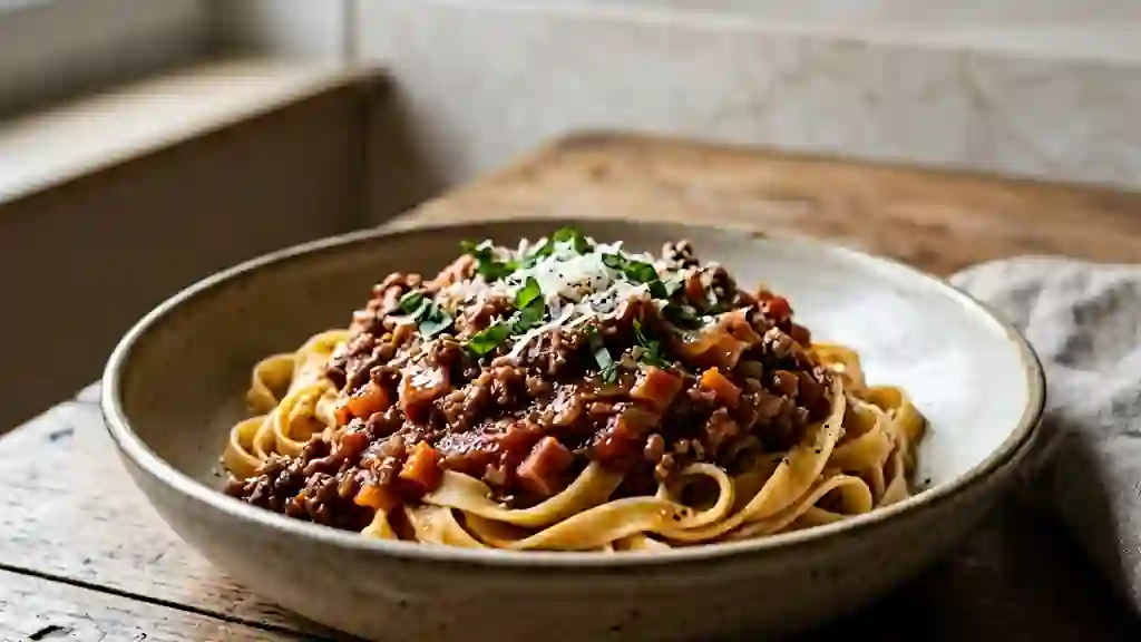 Bolognaise Onctueuse au Bœuf et Dés de Jambon - Photo de présentation