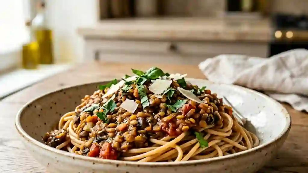 Bolognaise Végétale Fondante aux Lentilles - Photo de présentation