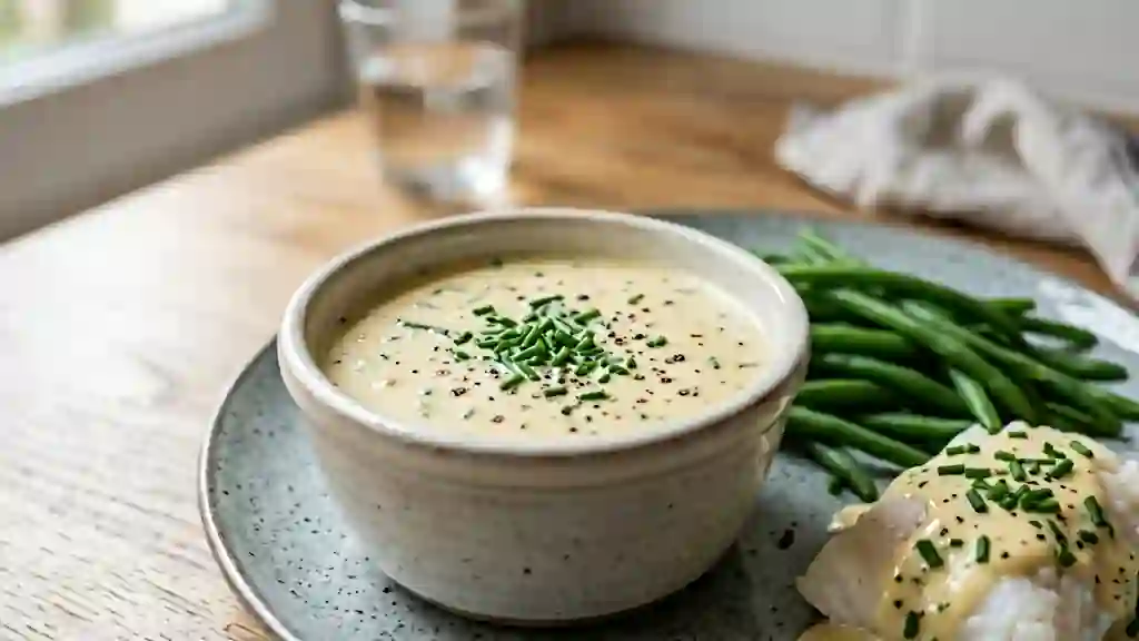 Sauce Onctueuse Citron-Ciboulette - Photo de présentation
