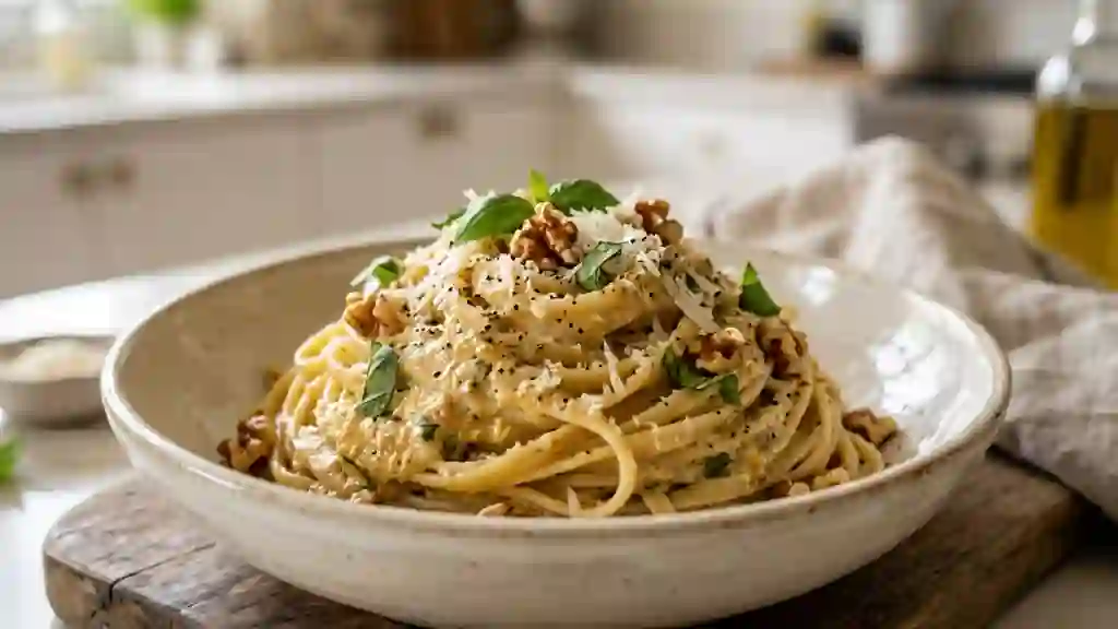 Pesto Sicilien Crémeux Ricotta et Noix Croquantes - Photo de présentation