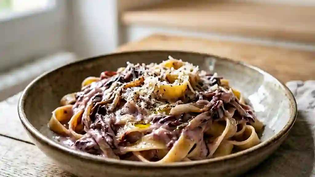 Sauce Radicchio Crémeuse au Parmesan - Photo de présentation