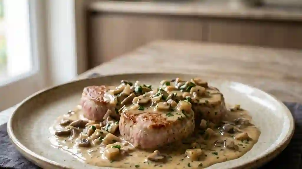 Sauce fée des bois crémeuse aux champignons - Photo de présentation