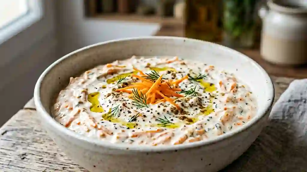 Dip onctueux de carottes au cumin - Photo de présentation
