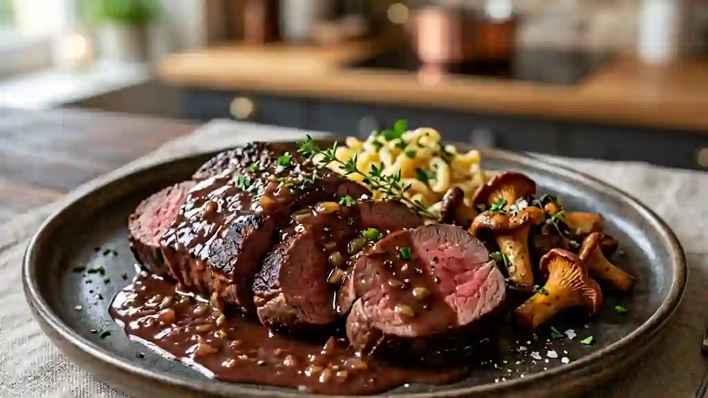 Sauce Chasseur Veloutée au Vin Rouge - Photo de présentation
