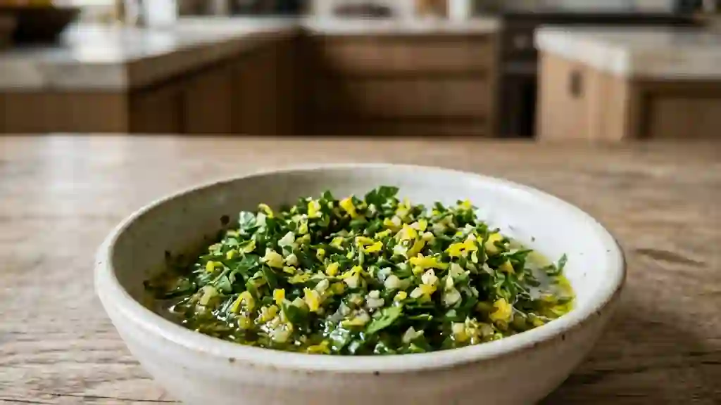 Gremolata Vive au Persil et Citron Jaune - Photo de présentation