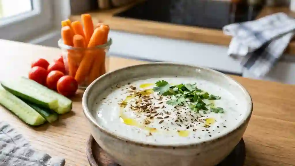 Sauce Onctueuse Yaourt et Cumin Frais - Photo de présentation